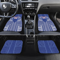 Custom Manu Samoa Rugby 2026 Car Mats Samoan Pattern LT14 Set 4pcs Blue - Polynesian Pride