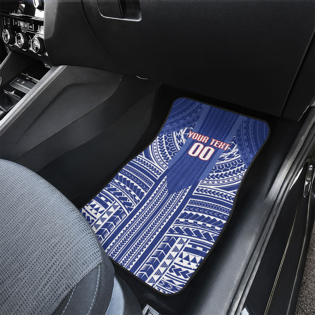 Custom Manu Samoa Rugby 2026 Car Mats Samoan Pattern LT14 - Polynesian Pride