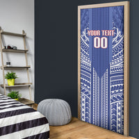 Custom Manu Samoa Rugby 2026 Door Cover Samoan Pattern LT14 - Polynesian Pride