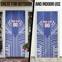 Custom Manu Samoa Rugby 2026 Door Cover Samoan Pattern LT14 - Polynesian Pride