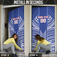 Custom Manu Samoa Rugby 2026 Door Cover Samoan Pattern LT14 - Polynesian Pride