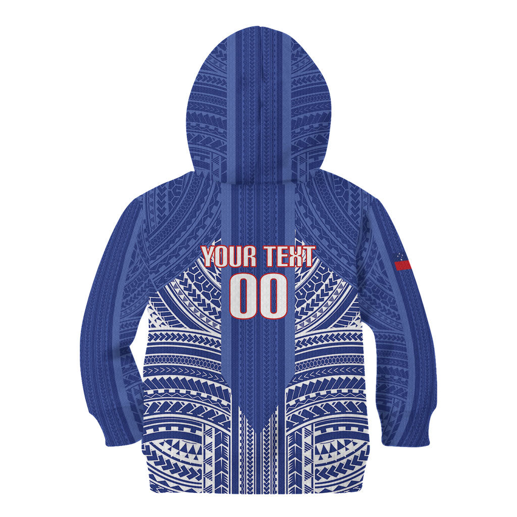 Custom Manu Samoa Rugby 2026 Kid Hoodie Samoan Pattern LT14 - Polynesian Pride