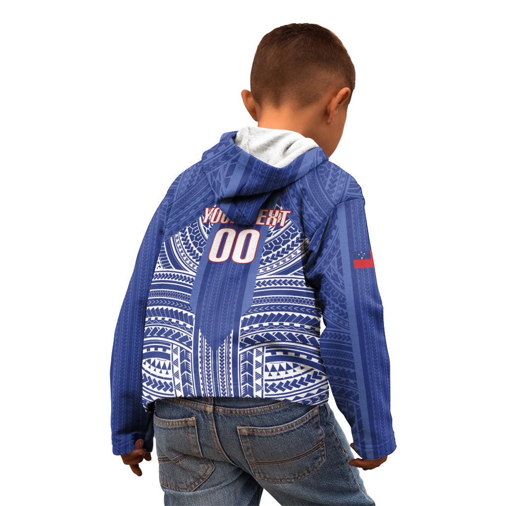 Custom Manu Samoa Rugby 2026 Kid Hoodie Samoan Pattern LT14 - Polynesian Pride