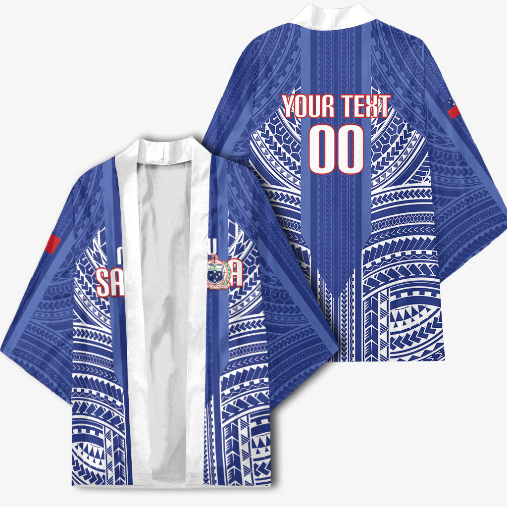 Custom Manu Samoa Rugby 2026 Kimono Samoan Pattern LT14 - Polynesian Pride