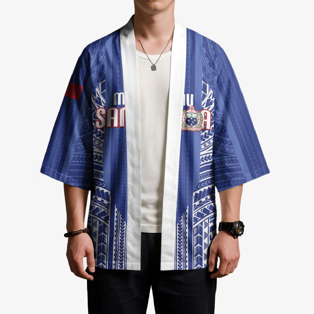 Custom Manu Samoa Rugby 2026 Kimono Samoan Pattern LT14 - Polynesian Pride