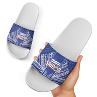 Manu Samoa Rugby 2026 Slide Sandals Samoan Pattern LT14 - Polynesian Pride
