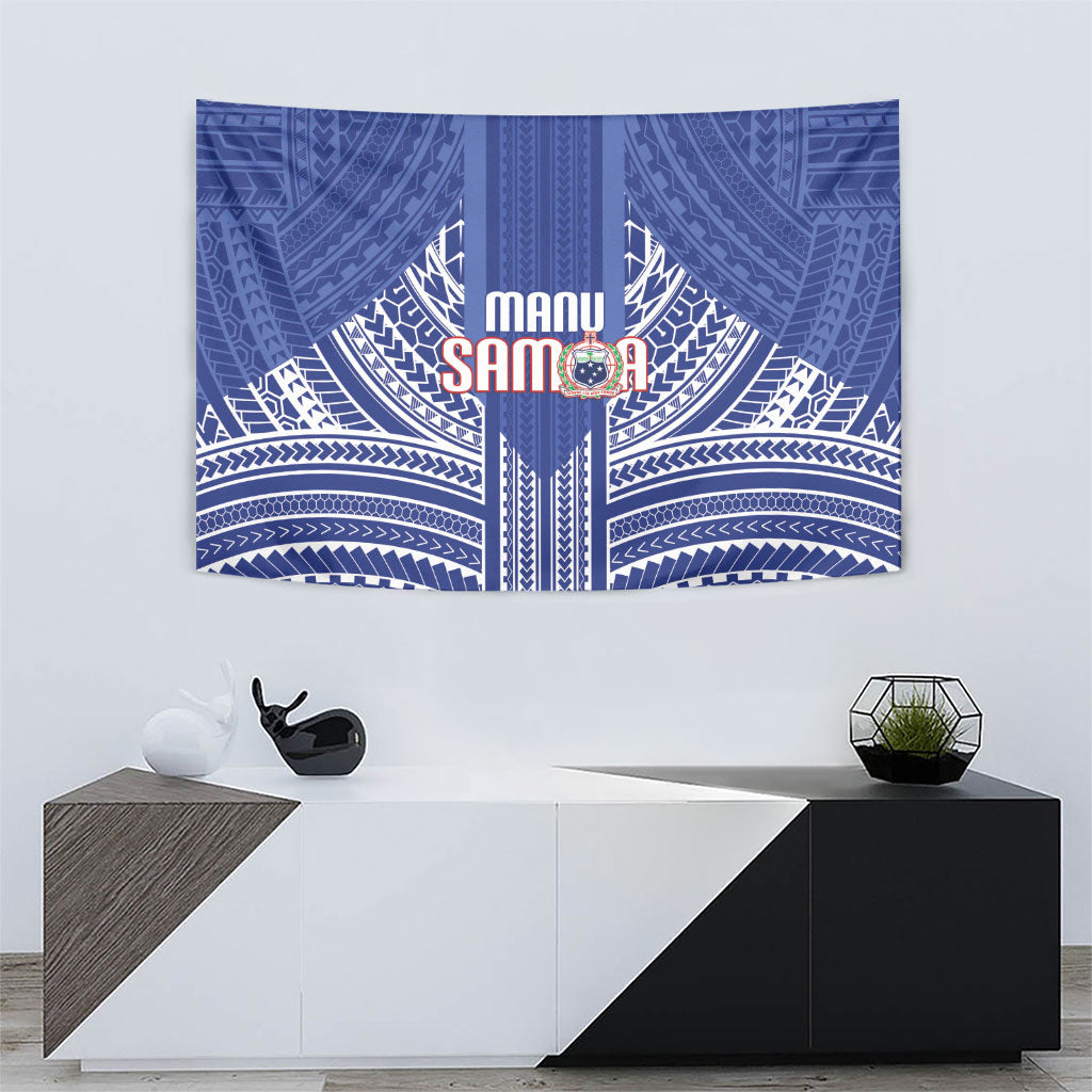Manu Samoa Rugby 2026 Tapestry Samoan Pattern LT14 - Polynesian Pride