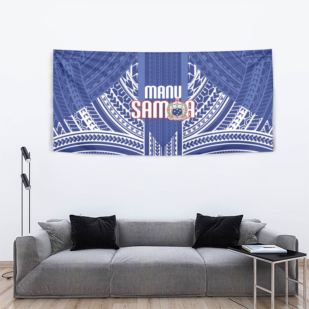 Manu Samoa Rugby 2026 Tapestry Samoan Pattern LT14 - Polynesian Pride