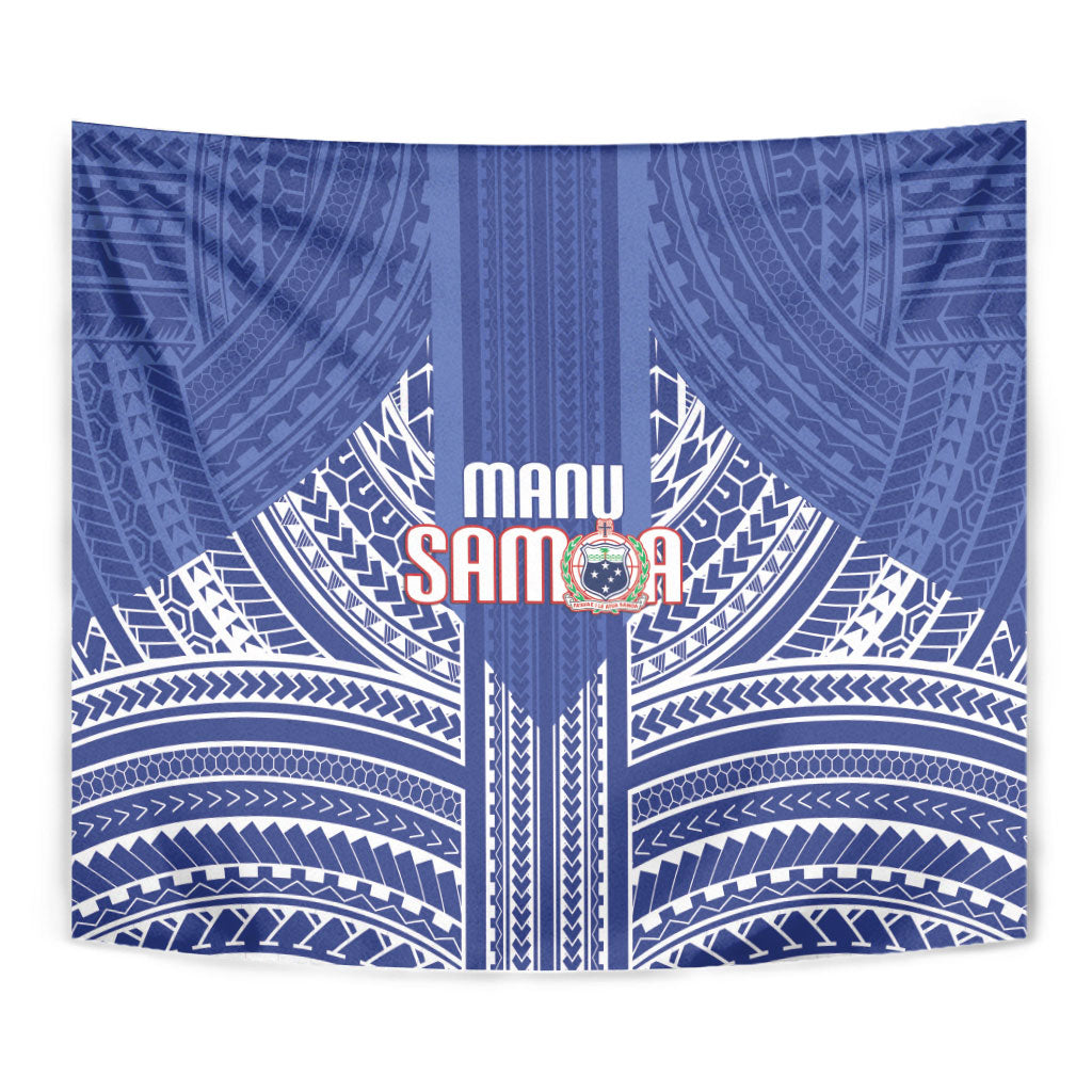Manu Samoa Rugby 2026 Tapestry Samoan Pattern LT14 - Polynesian Pride