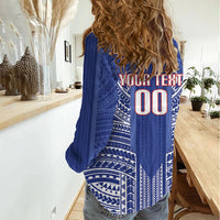 Custom Manu Samoa Rugby 2026 Women Casual Shirt Samoan Pattern LT14 - Polynesian Pride