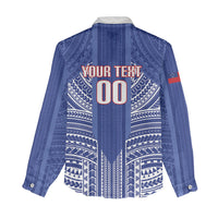 Custom Manu Samoa Rugby 2026 Women Casual Shirt Samoan Pattern LT14 - Polynesian Pride