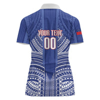 Custom Manu Samoa Rugby 2026 Women Polo Shirt Samoan Pattern LT14 - Polynesian Pride