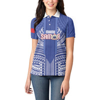 Custom Manu Samoa Rugby 2026 Women Polo Shirt Samoan Pattern LT14 - Polynesian Pride