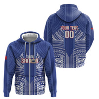 Custom Manu Samoa Rugby 2026 Zip Hoodie Samoan Pattern LT14 - Polynesian Pride
