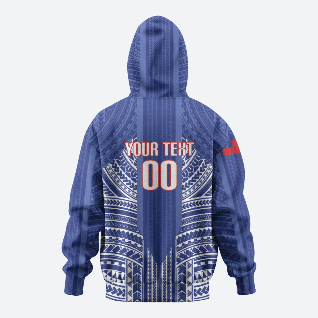Custom Manu Samoa Rugby 2026 Zip Hoodie Samoan Pattern LT14 - Polynesian Pride