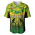 Papua New Guinea Rugby Baseball Jersey Enga Mioks PNG Polynesian Pattern LT14 Green - Polynesian Pride