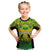 Custom Papua New Guinea Rugby Kid T Shirt Enga Mioks PNG Polynesian Pattern LT14 Green - Polynesian Pride