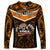 Papua New Guinea Rugby Long Sleeve Shirt Lae Snax Tigers PNG Polynesian Pattern LT14 - Polynesian Pride