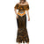 Papua New Guinea Rugby Mermaid Dress Lae Snax Tigers PNG Polynesian Pattern LT14 - Polynesian Pride