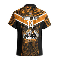 Custom Papua New Guinea Rugby Hawaiian Shirt Lae Snax Tigers PNG Polynesian Pattern LT14 - Polynesian Pride