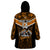 Custom Papua New Guinea Rugby Wearable Blanket Hoodie Lae Snax Tigers PNG Polynesian Pattern LT14 - Polynesian Pride