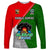 Papua New Guinea Rugby Long Sleeve Shirt Rabaul Gurias PNG Polynesian Pattern LT14 Unisex Green - Polynesian Pride