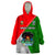 Papua New Guinea Rugby Wearable Blanket Hoodie Rabaul Gurias PNG Polynesian Pattern LT14 One Size Green - Polynesian Pride