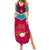 Papua New Guinea Rugby Summer Maxi Dress Goroka Lahanis PNG Polynesian Pattern LT14 Women Red - Polynesian Pride