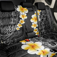 Black Tropical Plumeria With Galaxy Polynesian Art Back Car Seat Cover LT14 - Polynesian Pride