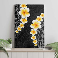 Black Tropical Plumeria With Galaxy Polynesian Art Canvas Wall Art LT14 - Polynesian Pride
