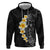 Black Tropical Plumeria With Galaxy Polynesian Art Hoodie