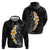 Black Tropical Plumeria With Galaxy Polynesian Art Hoodie