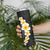 Black Tropical Plumeria With Galaxy Polynesian Art Skinny Tumbler