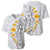 White Tropical Plumeria With Galaxy Polynesian Art Baseball Jersey