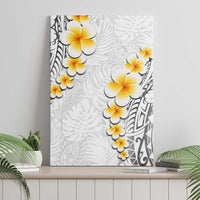 White Tropical Plumeria With Galaxy Polynesian Art Canvas Wall Art LT14 - Polynesian Pride