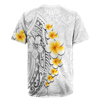 White Tropical Plumeria With Galaxy Polynesian Art Rugby Jersey LT14 - Polynesian Pride