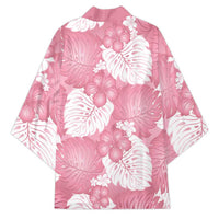 Pink Aloha Hawaii Kimono Monstera Hibiscus Plumeria Seamless Vibes LT14 - Polynesian Pride