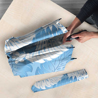 Blue Aloha Hawaii Umbrella Monstera Hibiscus Plumeria Seamless Vibes LT14 - Polynesian Pride