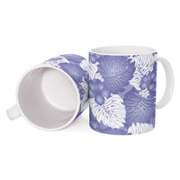 Purple Aloha Hawaii Ceramic Mug Monstera Hibiscus Plumeria Seamless Vibes LT14 - Polynesian Pride