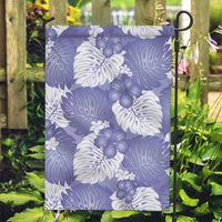 Purple Aloha Hawaii Garden Flag Monstera Hibiscus Plumeria Seamless Vibes LT14 Garden Flag Purple - Polynesian Pride