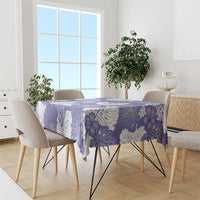 Purple Aloha Hawaii Tablecloth Monstera Hibiscus Plumeria Seamless Vibes LT14 - Polynesian Pride