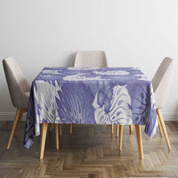 Purple Aloha Hawaii Tablecloth Monstera Hibiscus Plumeria Seamless Vibes LT14 - Polynesian Pride