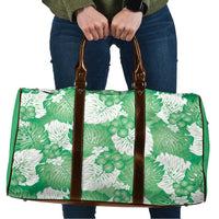 Green Aloha Hawaii Travel Bag Monstera Hibiscus Plumeria Seamless Vibes LT14 Green - Polynesian Pride