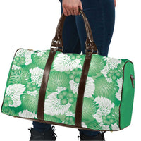 Green Aloha Hawaii Travel Bag Monstera Hibiscus Plumeria Seamless Vibes LT14 - Polynesian Pride