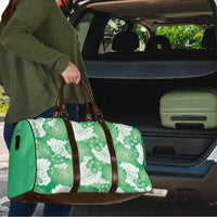Green Aloha Hawaii Travel Bag Monstera Hibiscus Plumeria Seamless Vibes LT14 - Polynesian Pride
