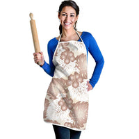 Mocha Mousse Aloha Hawaii Apron Monstera Hibiscus Plumeria Seamless Vibes LT14 - Polynesian Pride
