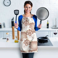 Mocha Mousse Aloha Hawaii Apron Monstera Hibiscus Plumeria Seamless Vibes LT14 - Polynesian Pride