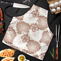 Mocha Mousse Aloha Hawaii Apron Monstera Hibiscus Plumeria Seamless Vibes LT14 Mocha Mousse - Polynesian Pride