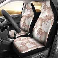 Mocha Mousse Aloha Hawaii Car Seat Cover Monstera Hibiscus Plumeria Seamless Vibes LT14 - Polynesian Pride