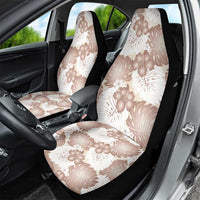 Mocha Mousse Aloha Hawaii Car Seat Cover Monstera Hibiscus Plumeria Seamless Vibes LT14 - Polynesian Pride
